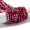 Electroplate Glass Beads Strands LS-EGLA-R030-4x4mm-04-5
