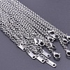 2.5mm Unisex 304 Stainless Steel Rolo Chains Necklaces WT9583-1-1