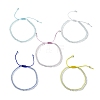 Glass Seed Braided Bead Bracelet for Women BJEW-JB09657-1