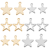 SUNNYCLUE 120Pcs 6 Style 304 Stainless Steel Charms STAS-SC0004-02-1
