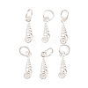 925 Sterling Silver Shell Shape Charms STER-I023-01S-04-1