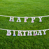 HOBBIESAY 2 Sets Laser Paper Word Happy Birthday Garlands AJEW-HY0001-21-3