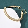 Brass Snake Chain Bracelets for Women BJEW-C140-25G-3