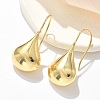 Teardrop Brass Dangle Earrings EJEW-B132-07G-3