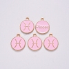 Alloy Enamel Pendants ENAM-S124-01B-09H-2