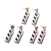 304 Stainless Steel Dangle Stud Earrings EJEW-I226-05-1