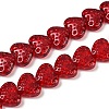Transparent Glass Beads Strands GLAA-H038-01F-1