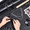 4Pcs 4 Styles Gothic Style Spiked Rivet Imitation Leather Chocker Necklaces NJEW-CL0001-19-3