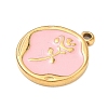 304 Stainless Steel Enamel Pendants SA-CBA8A4A-04A-G-2