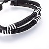 Leather Cord Multi-strand Bracelets BJEW-F347-04-3