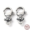 925 Thailand Sterling Silver Lobster Claw Clasp Rhinestone Settings STER-D003-05A-AS-3