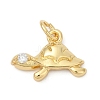 Brass Pave Cubic Zirconia Pendants KK-U062-60G-1
