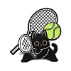 Cat with Tennis Sport Enamel Pins LS-JEWB-I052-05EB-03-1