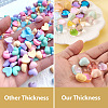 Craftdady 60Pcs 15 Style Transparent and Opaque Resin Cabochons CRES-CD0001-06-5