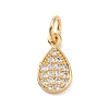 Brass Micro Pave Cubic Zirconia Pendants KK-I614-064G-1