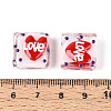 Handmade Spray Painted Lampwork Beads LAMP-N035-02H-4