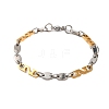 304 Stainless Steel Link Chain Bracelets BJEW-B078-121GP-1