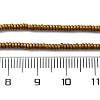 Electroplated Non-magnetic Hematite Beads Strands G-P571-A01-01-5