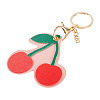 1Pc PU Leather Alloy Keychains KEYC-TA0001-44-2