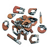 DIY Two Tone Dangle Earring Making Kit DIY-TA0009-01C-2