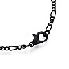 Brass Coated Iron Curb Chain Necklace Making MAK-T006-04A-4
