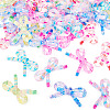 60Pcs 6 Colors Acrylic Bowknot Cabochons MACR-TA0002-89-3