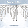 Craftdady 1 Yard Alloy Rhinestone Cup Chains LCHA-CD0001-01-3