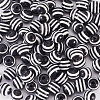 Striped Resin Beads RESI-TAG0001-01-3
