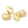 Brass with Cubic Zirconia Pendants KK-K343-07G-2