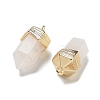 Natural Quartz Crystal Faceted Pendants G-G181-03G-03-2