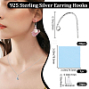 10 Pairs 925 Sterling Silver Earring Hooks STER-BBC0006-88-2