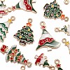 50Pcs 5 Style Alloy Enamel Pendants ENAM-LS0001-46-RS-4