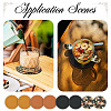 Magibead 8Pcs 4 Styles PU Leather Cup Mats AJEW-MB0001-09A-10