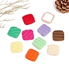 Korean Version Fabric Flat Square Cabochons PW-WGC8BD2-06-1