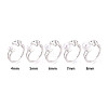 Moon Brass Cuff Ring Settings KK-T076-40P-4