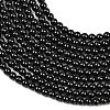 Natural Black Spinel Round Bead Strands G-A130-2mm-32A-4