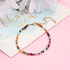 Dyed Natural Agate Beaded Bracelets BJEW-JB05932-4
