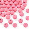 50Pcs Food Grade Eco-Friendly Silicone Beads SIL-TA0002-89D-2