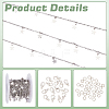 DIY Brass Cable Chains Necklaces Making Kits DIY-ME0001-93P-3