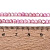 Anti-Tarnish Dyed Rondelle Glass Beads Strands EGLA-T021-3mm-17-14-4