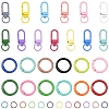 60Pcs Baking Paint Iron Open Jump Rings FIND-YW0009-88-1