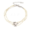 Polyester Multi-Strand Bracelets FB-CBA983F-02P-6