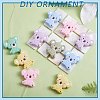 12Pcs 6 Styles Koala Silicone Beads JX661A-4