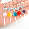 30Pcs 5 Colors Resin Pendants RESI-CJ0001-222-7