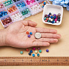 300Pcs 15 Colors Natural Crackle Agate Beads G-TA0001-26-16