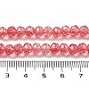 Transparent Crackle Glass Beads Strands CCG-L050-01B-01-4