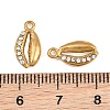 304 Stainless Steel with Crystal Rhinestone Charms RB-CBABFDA-11E-G-3