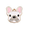 Animal Puppy Alloy Enamel Pendants FIND-V001-03G-03-1
