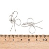Bowknot Brass Leverback Earrings EJEW-A150-04C-P-5