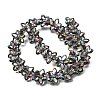 Electroplated Transparent Glass Beads Strands GL-CBA98F0-03B-3